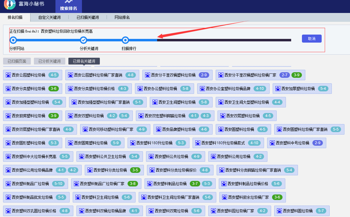 西安垃圾桶廠家獨立站優化技巧及上千個關鍵詞百度排名解決方案