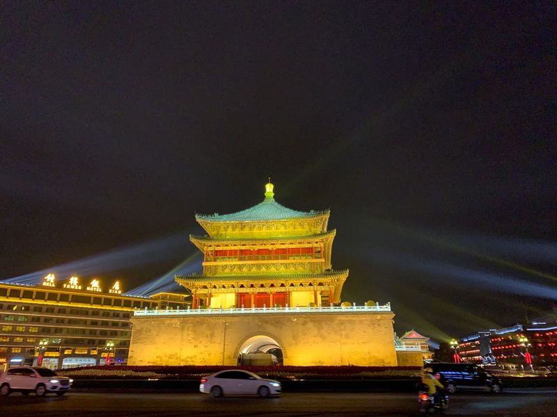 2020年第一次遇鐘樓,西安鐘樓依然在,有些人心已變壞