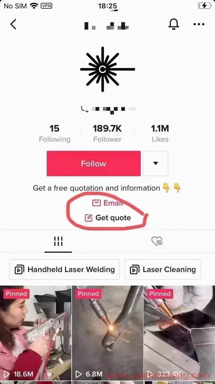 外貿推廣好消息：日活10億的TikTok新功能“Get quote”獲取報價按鈕剛上線了